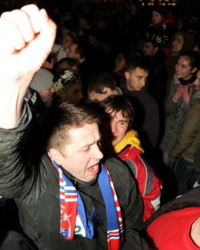 Feta na rynku po zdobyciu Mistrzostwa Polski