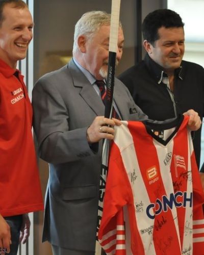 Hokeiści Comarch Cracovii u prezydenta Krakowa