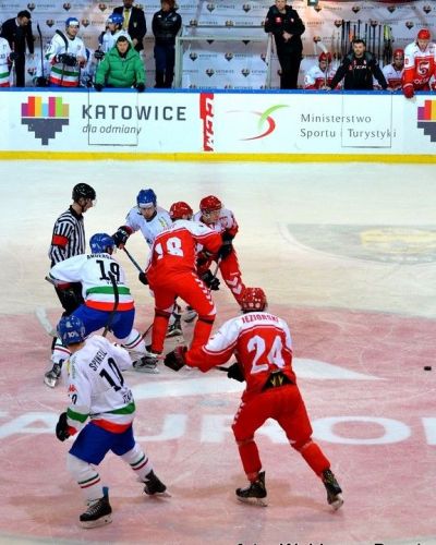 EIHC Katowice; Polska - Włochy 4-1(11.02.17) foto: W.Buszta