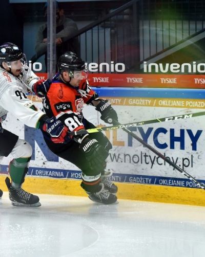 PLAY OFF mecz nr 1 GKS Tychy – Ciarko STS Sanok 5:0 (1:0, 2:0, 2:0) [23.02]