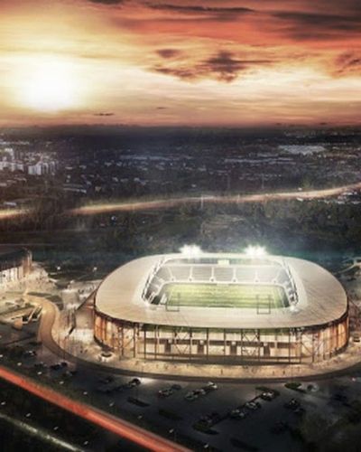 Trwa budowa Zagłębiowskiego Parku Sportowego (maj 2021)