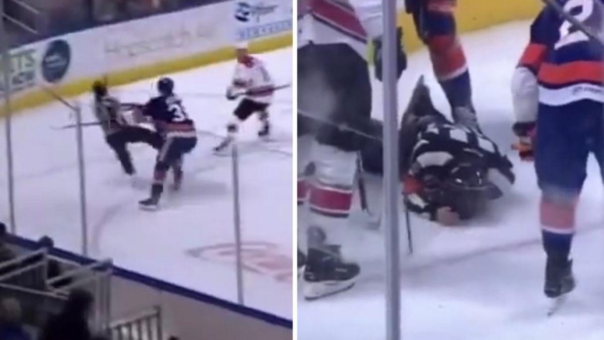 Adam Beckman (Bridgepoint Islanders) fizycznie zaatakował sędziego podczas meczu ligi AHL.