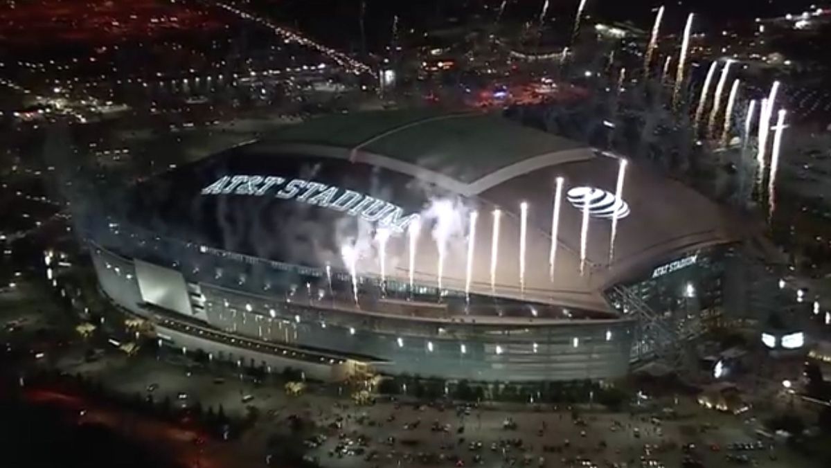 AT&T Stadium w Arlington w amerykańskim stanie Teksas