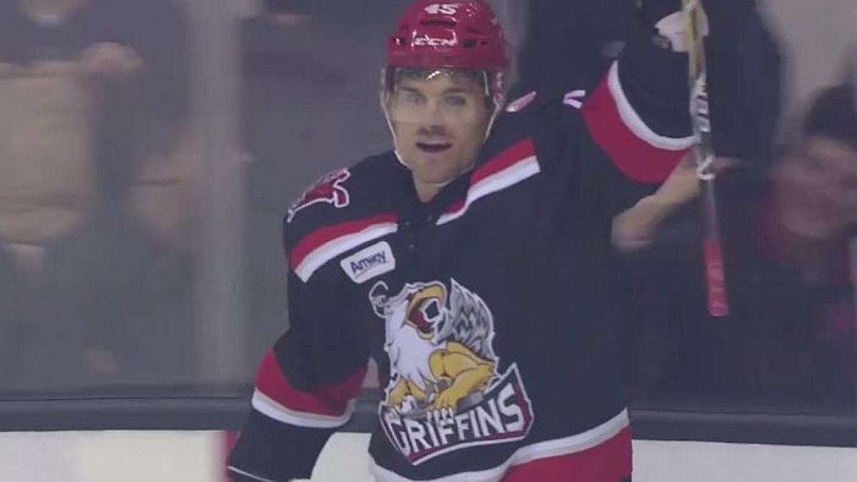 Colin Campbell w barwach Grand Rapids Griffins w AHL.
