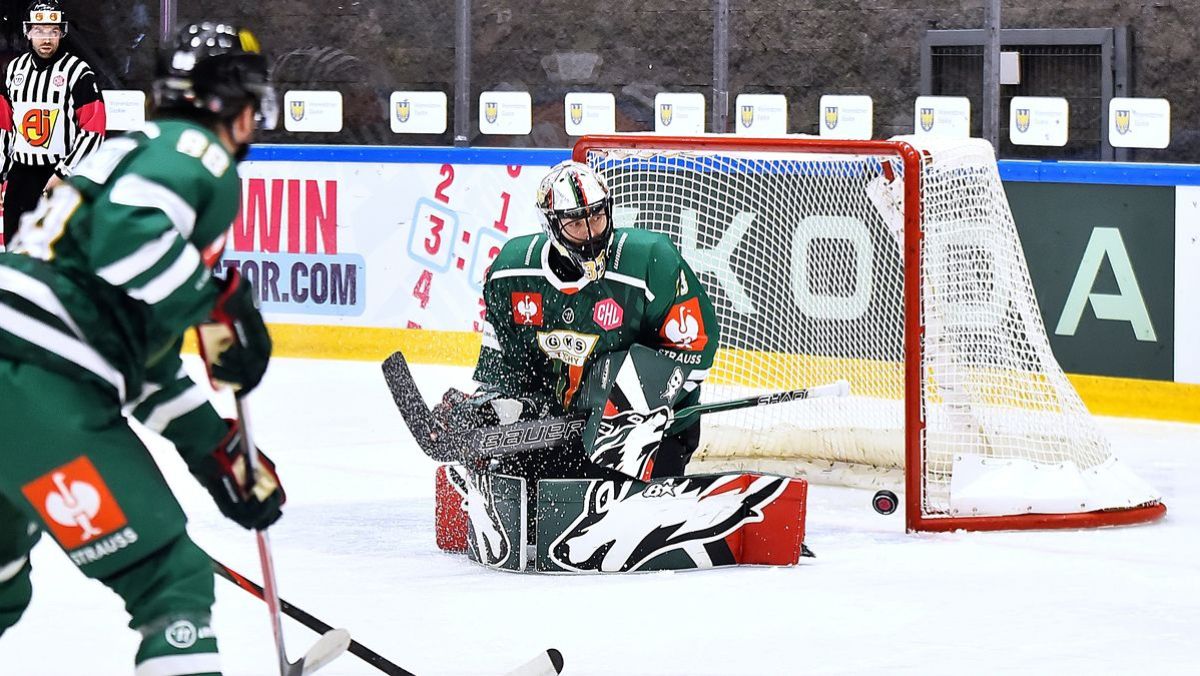 Tomáš Fučík dwoił się i troił w bramce GKS Tychy [foto: Tomasz Gonsior]