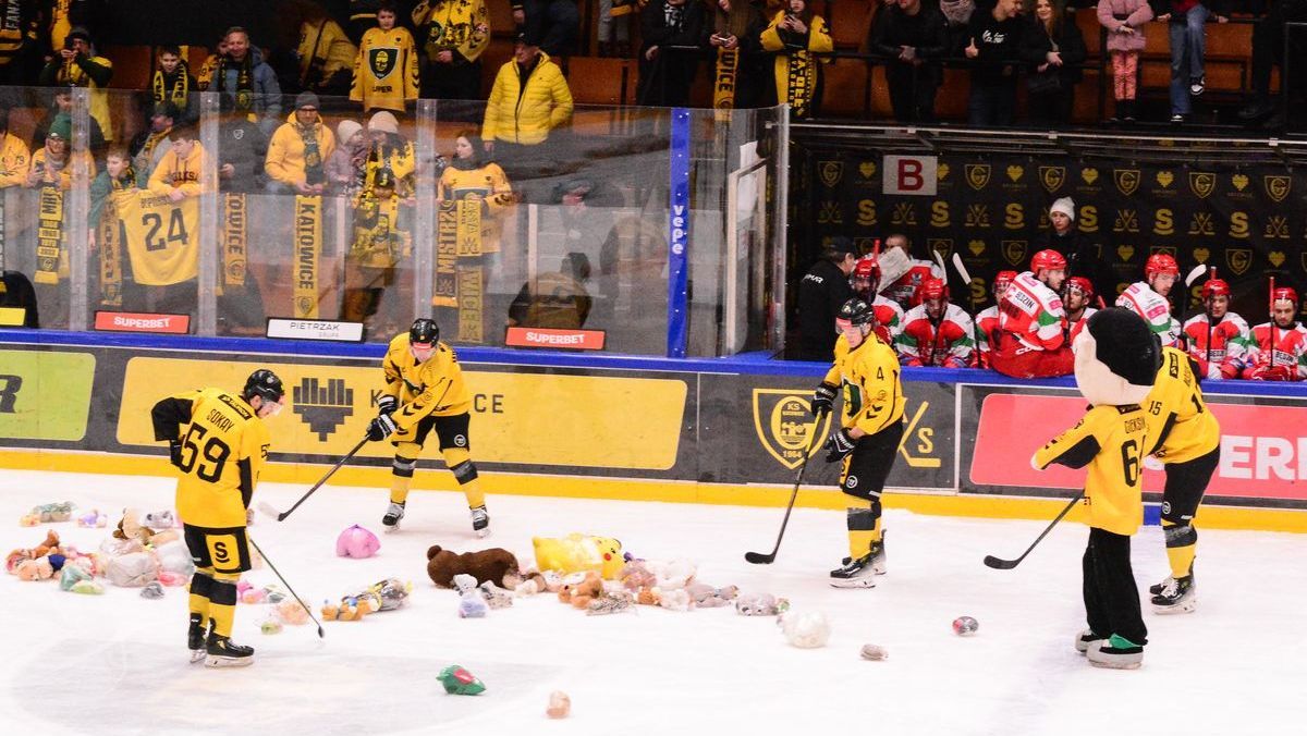 Akcja Teddy Bear Toss w Katowicach [foto: Klaudia Baron]