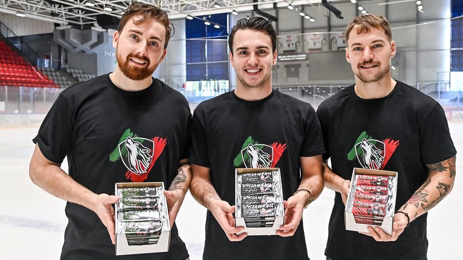 GKS Tychy stworzył trzy rodzaje batonów Tyska Wataha (Foto: gkstychy.info/hokej)