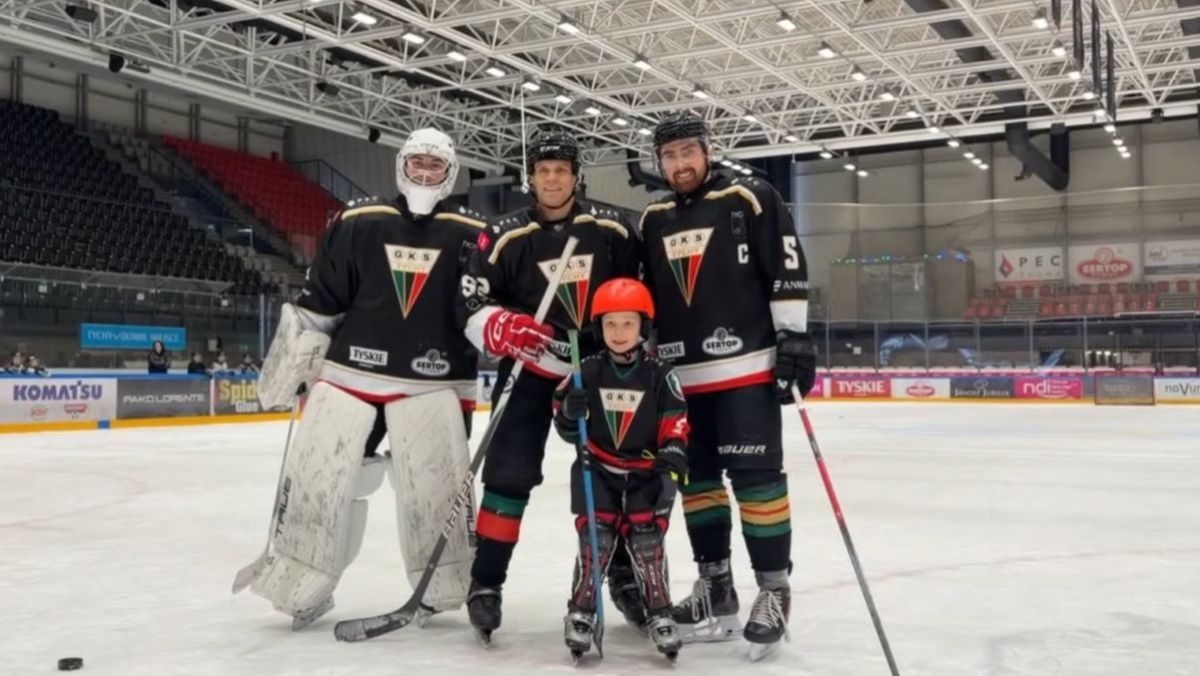 Marcin Held na treningu GKS-u Tychy (fot. YouTube / GKS Tychy)