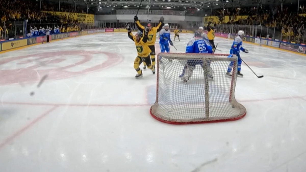 GOl dla GKS KATOWICE w 5. półfinale przeciwko Unii / TVP Sport