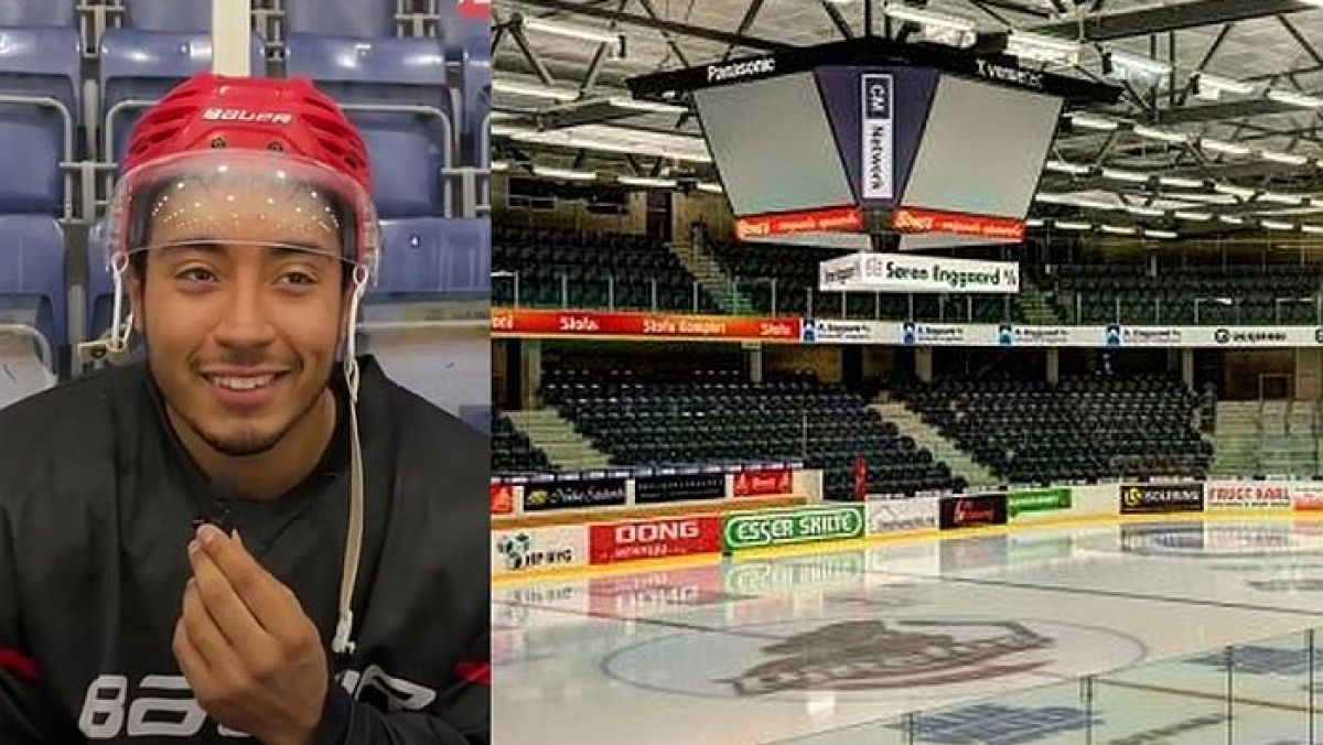 Jaeden Martin (Frederikshavn White Hawks) / Sparekassen Danmark Arena w Aalborgu