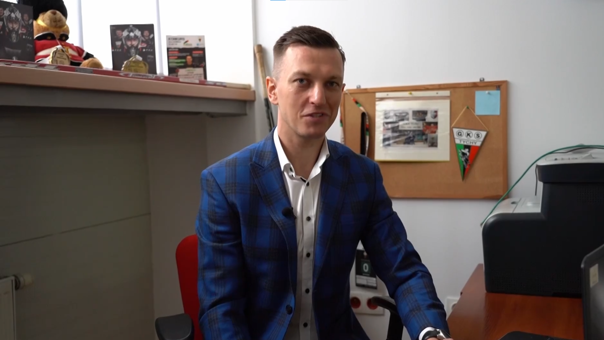Jarosław Rzeszutko, kierownik hokejowej sekcji GKS-u Tychy (fot. FB / GKS Tychy)