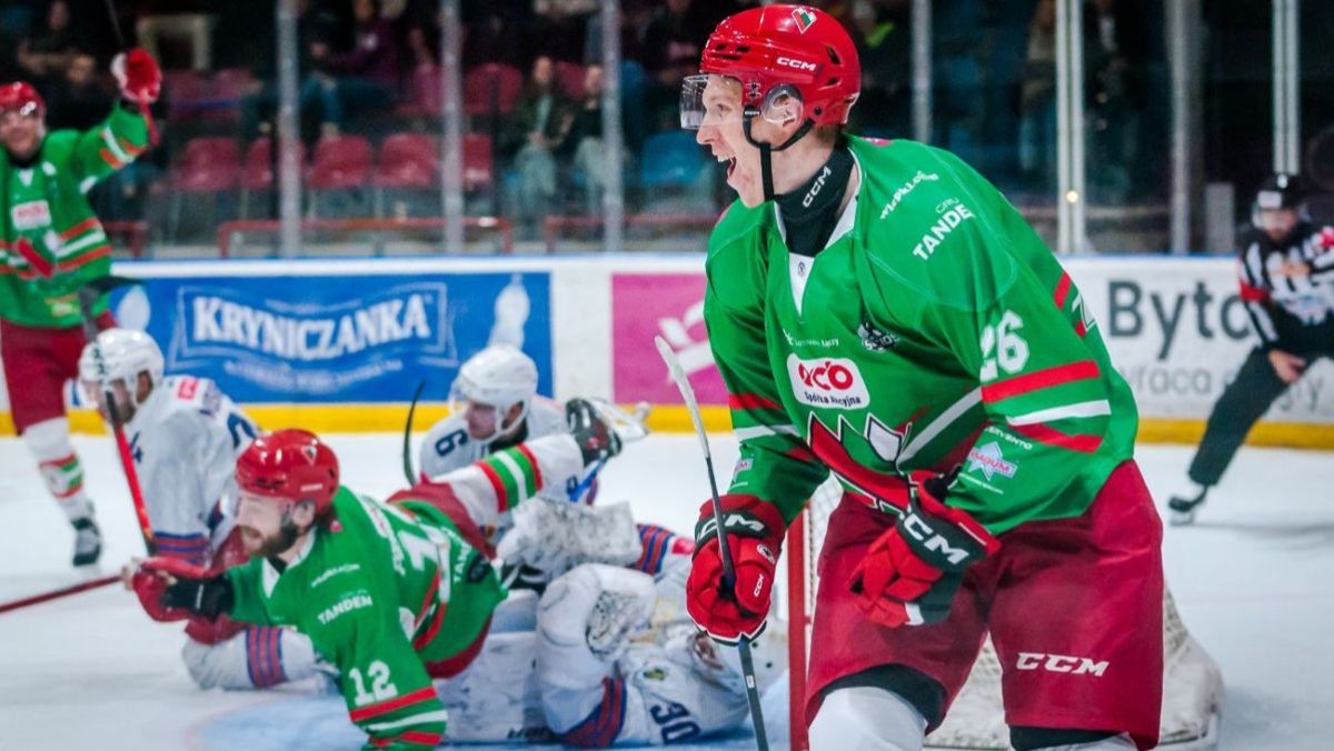 Jere-Matias Alanen, napastnik ECB Zagłębia Sosnowiec(fot. Łukasz Długosz)
