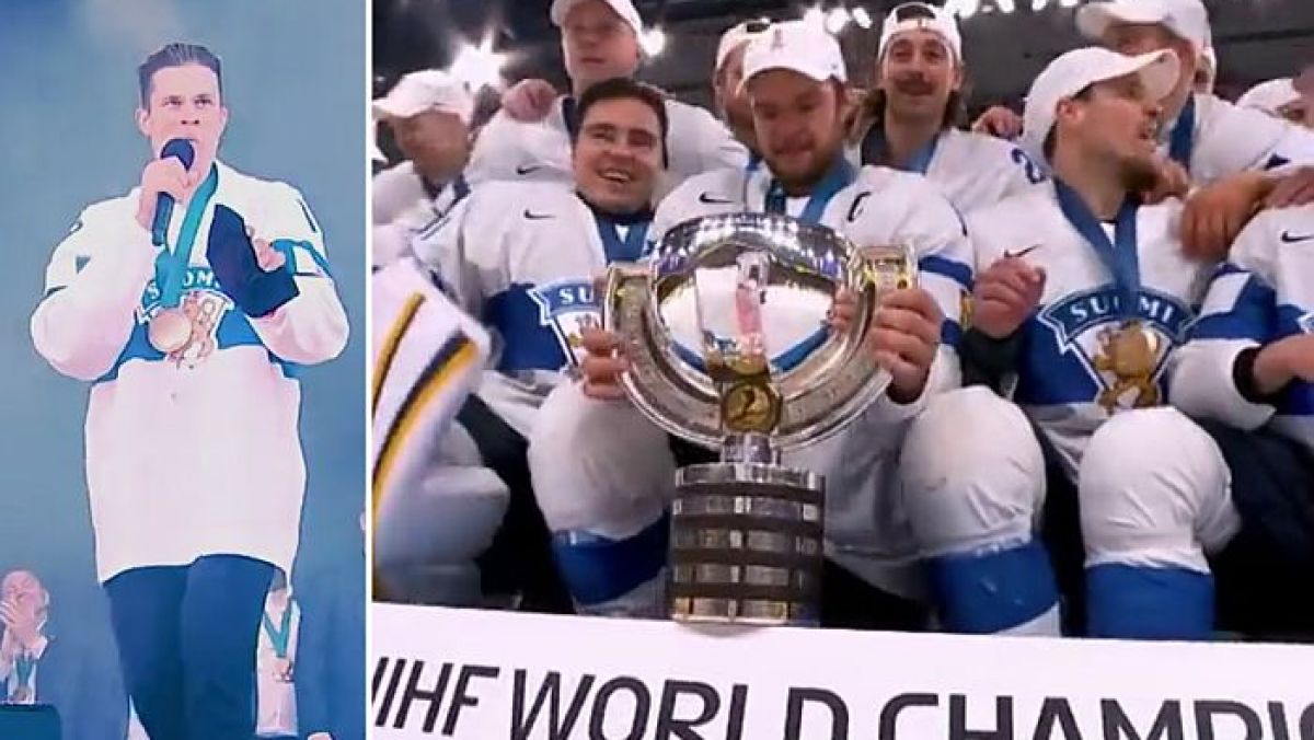 Złoty medal Mistrzostw Świata 2026 reprezentanta Finlandii Jesse Puljujärviego (z lewej) został skradziony.