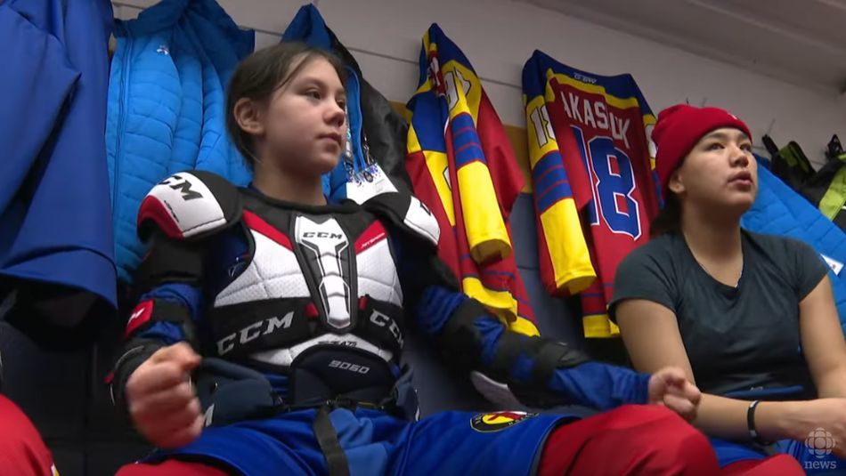 11 latka Jordyn Machmer, która wystąpiła na Zimowych Igrzyskach Arktycznych (Screen: CBC News)