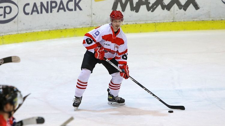 Jere Karlsson w barwach Comarch Cracovii (Foto: cracovia-hokej.pl)