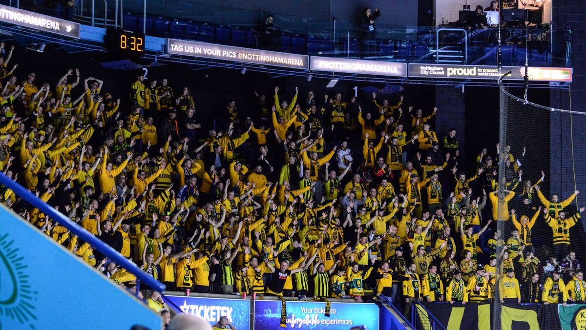 Kibice GKS Katowice w Nottingham [foto: Klaudia Baron]