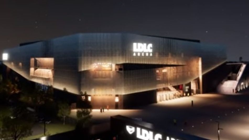 Wizualizacja hali LDLC Arena w Lyonie, która zostanie otwarta 1 grudnia 2023 roku.