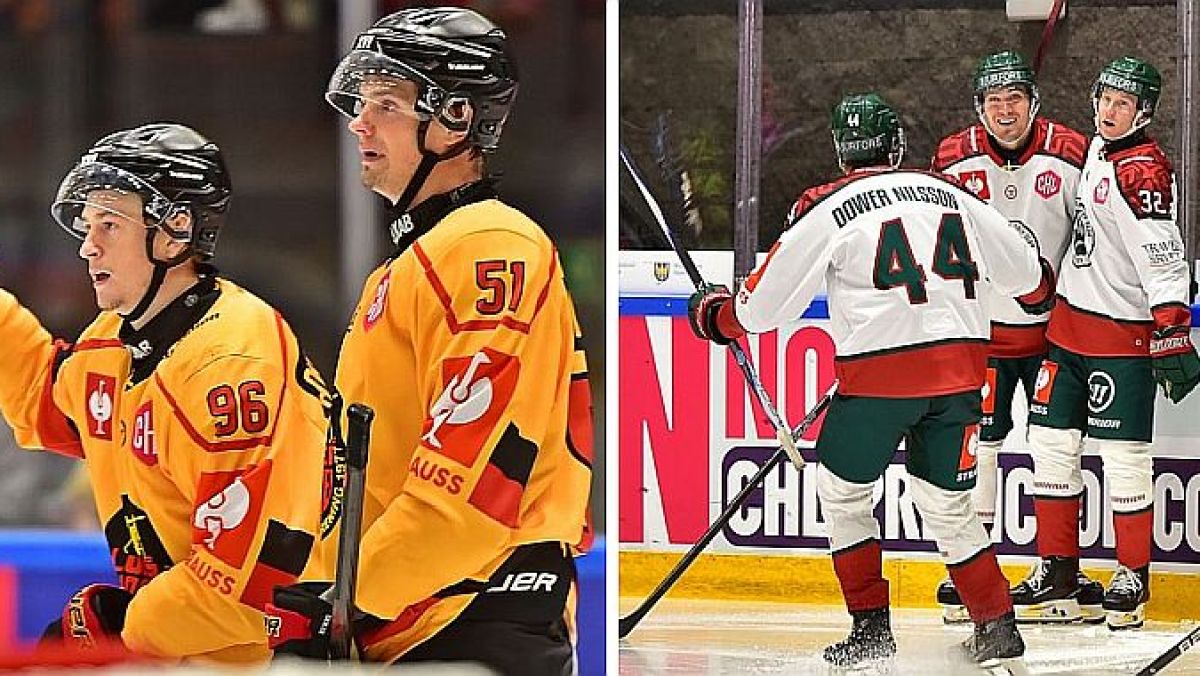 Zawodnicy Luleå HF (z lewej) i Frölundy Göteborg zagrają w finale Hokejowej Ligi Mistrzów sezonu 2025-26 / Fot. Tomasz Gonsior