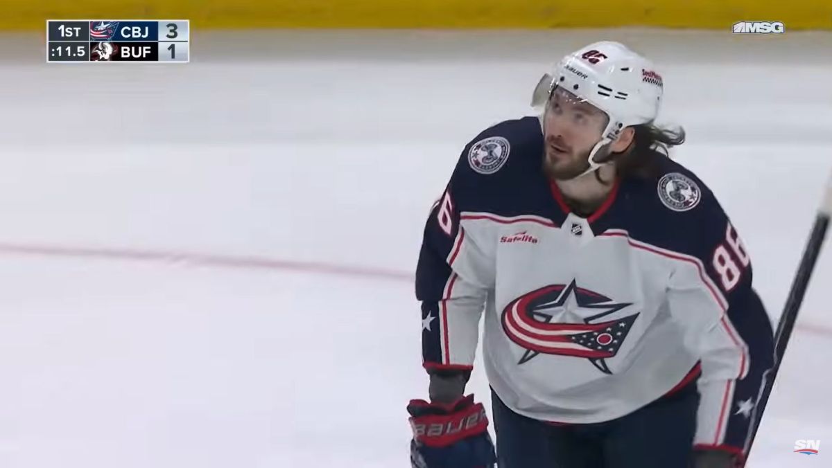 Napastnik Columbus Blue Jackets, Kiriłł Marczenko.
