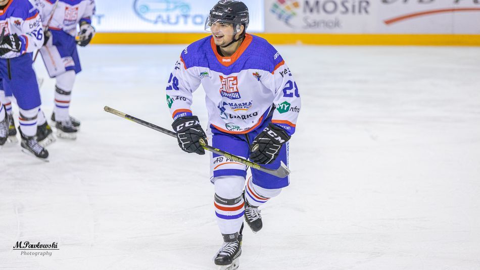 Louis Miccoli, napastnik Marmy Ciarko STS Sanok (Foto: Michał Pawłowski)