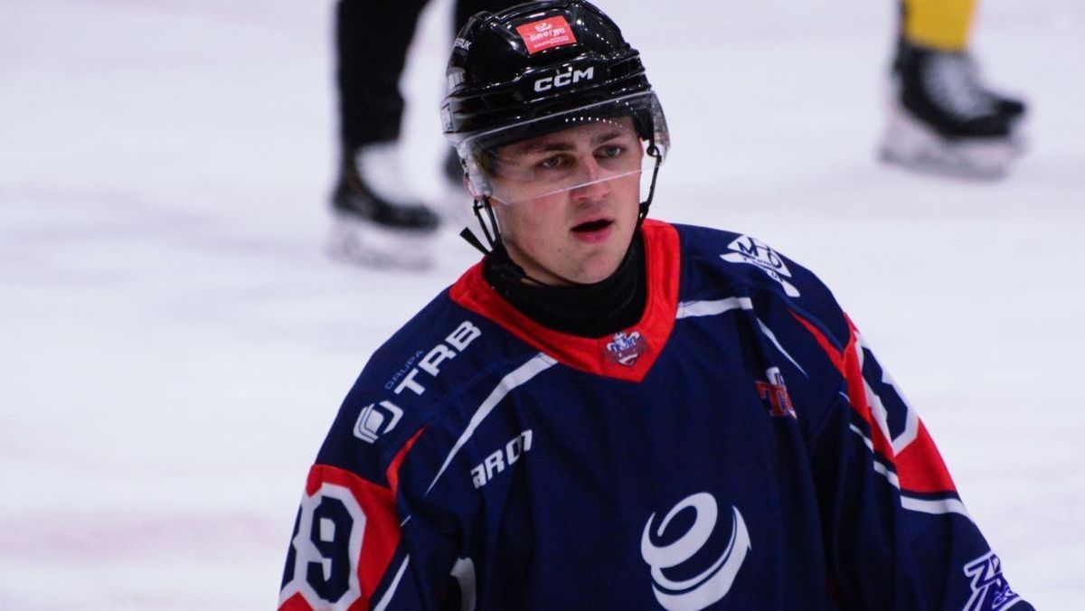 Mikołaj Syty, napastnik KH Energi Toruń (fot. Klaudia Baron)