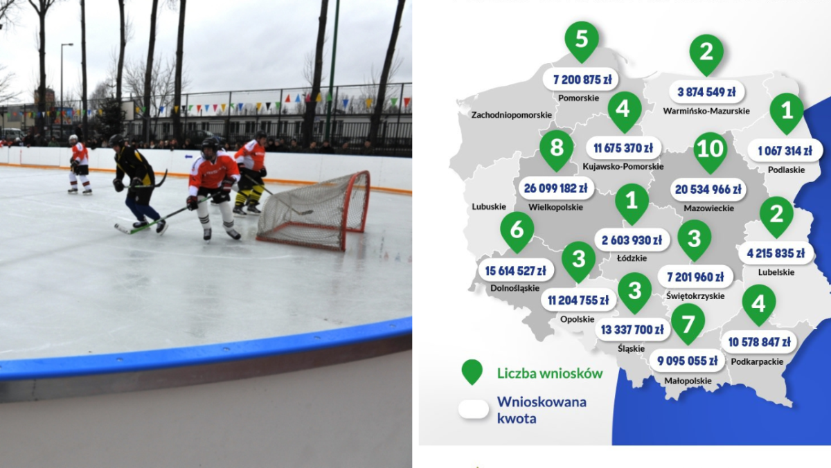 Ministerstwo Mapa Wnioski o Lodowiska