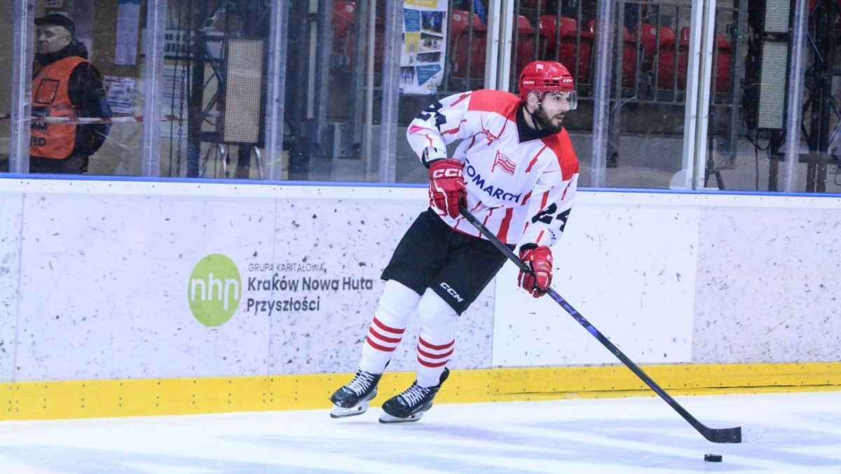 Oskar Jaśkiewicz, obrońca Comarch Cracovii (fot. Klaudia Baron)