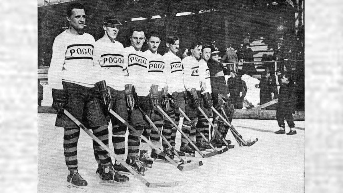 Drużyna Pogoni – wicemistrz Polski w hokeju na lodzie z 1929