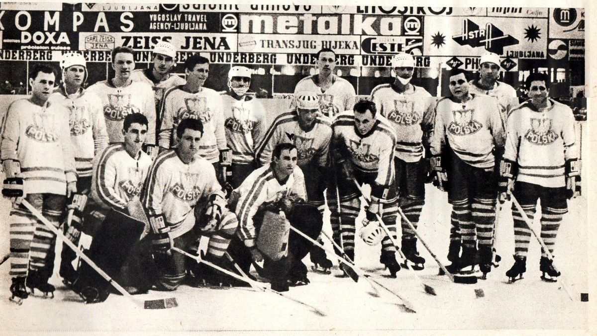 Polacy podczas Mistrzostw Świata w 1966 roku. Od góry stoją: Karol Fonfara, Andrzej Fonfara, Żurawski, Birula, Białynicki, Komorski, Stefaniak, Kurek, Zawada, Góralczyk, Reguła, Goszłyta oraz klęczą Kosyl, Wilczek, Wiśniewski, Szlapa oraz Kilanowicz.