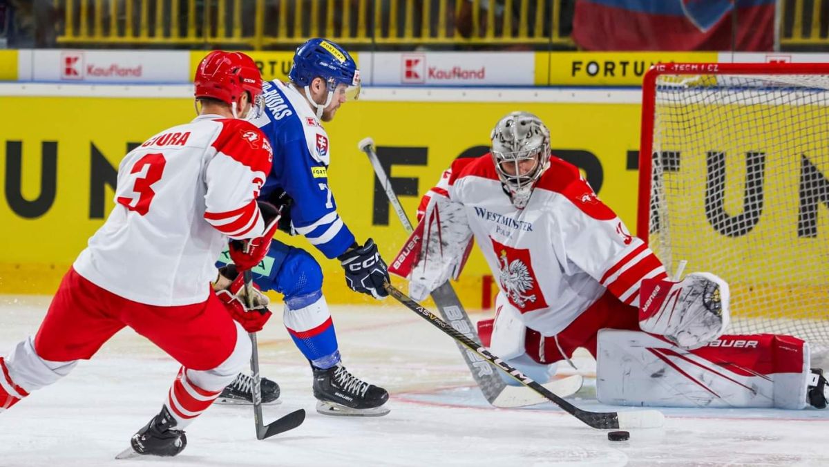 Polacy w rywalizacji ze Słowacją (foto: Hockey Slovakia)