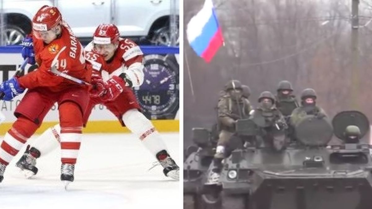 Rosja i Białoruś zostały zawieszone w rozgrywkach hokejowych po rosyjskiej inwazji na Ukrainę w 2022 roku.
