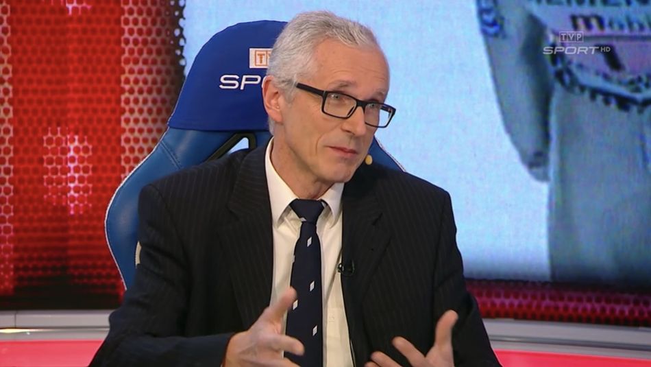 Komentator TVP Sport i zwolennik hokeja Stanisław Snopek