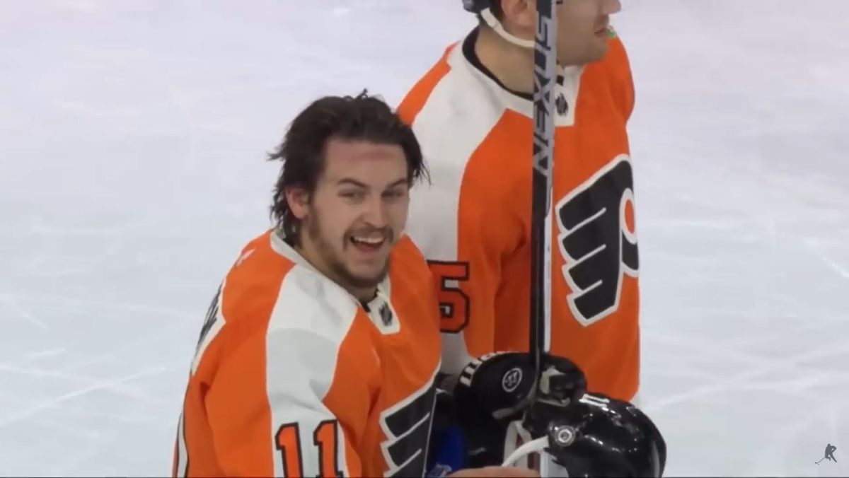 Travis Konecny, napastnik Philadelphia Flayers (screen YT)