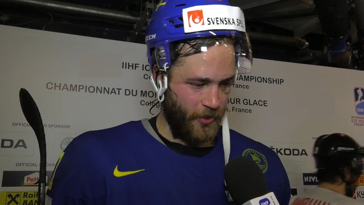 Victor Hedman podczas Mistrzostw Świata Elity (Foto: IIHF)