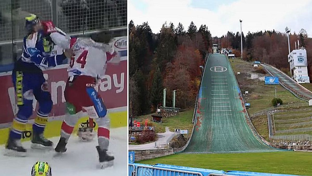 Bójka podczas meczu Villach SV-Klagenfurt AC / Skocznia im. Paula Ausserleitnera w Bischofshofen